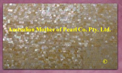 Gold Mother of Pearl mosaic panel