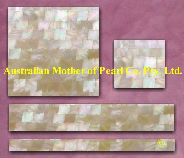 Gold Mother of Pearl mosaic tiles