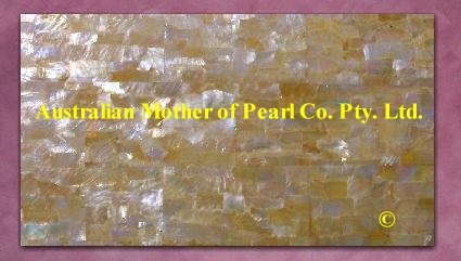 Gold Mother of Pearl panel