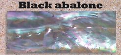 Black abalone glued blank