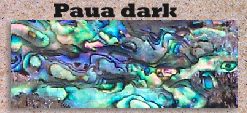 Paua dark glued blank