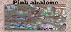 Pink abalone glued blanks