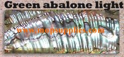 Green abalone light glued blank